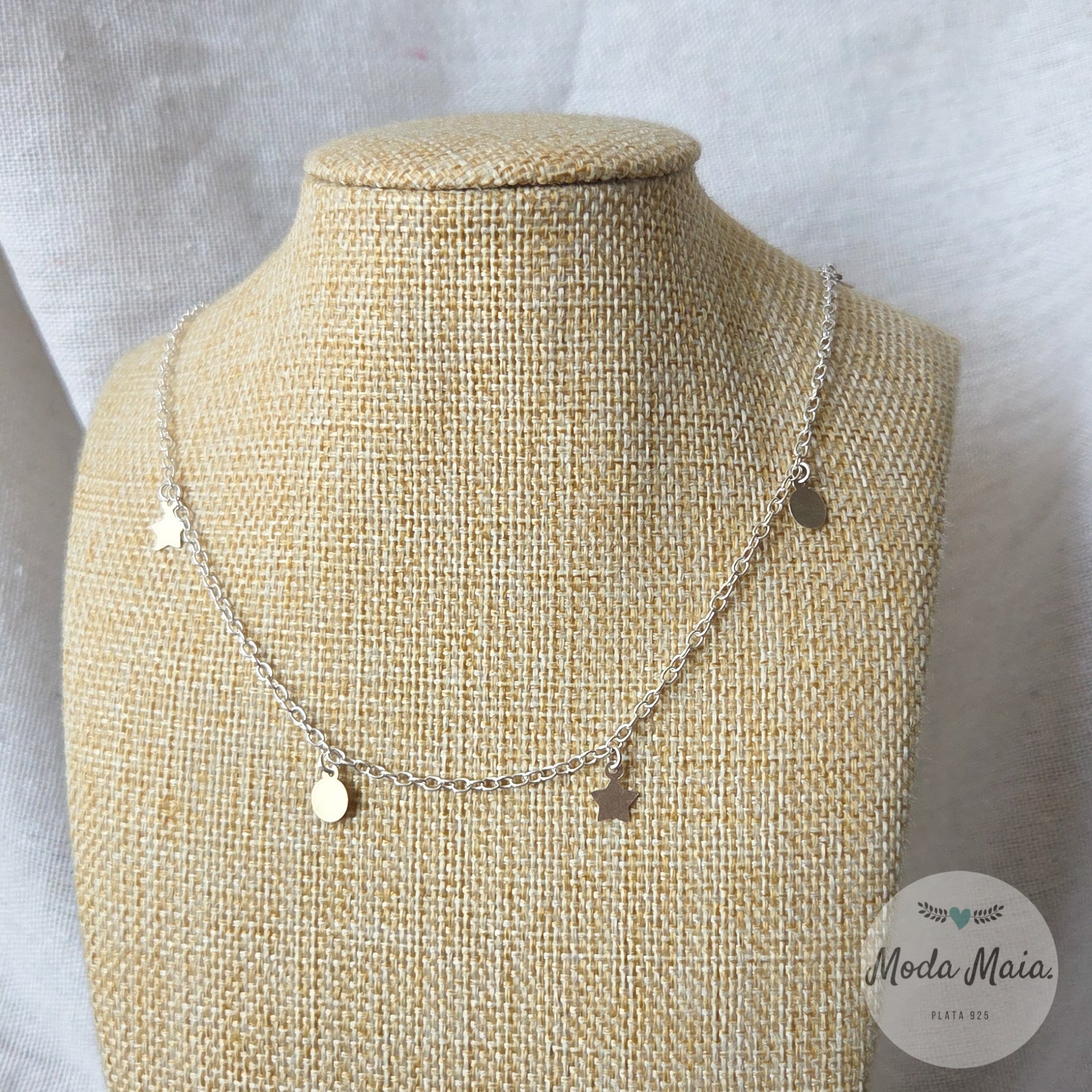 Collar Círculos y Estrellas