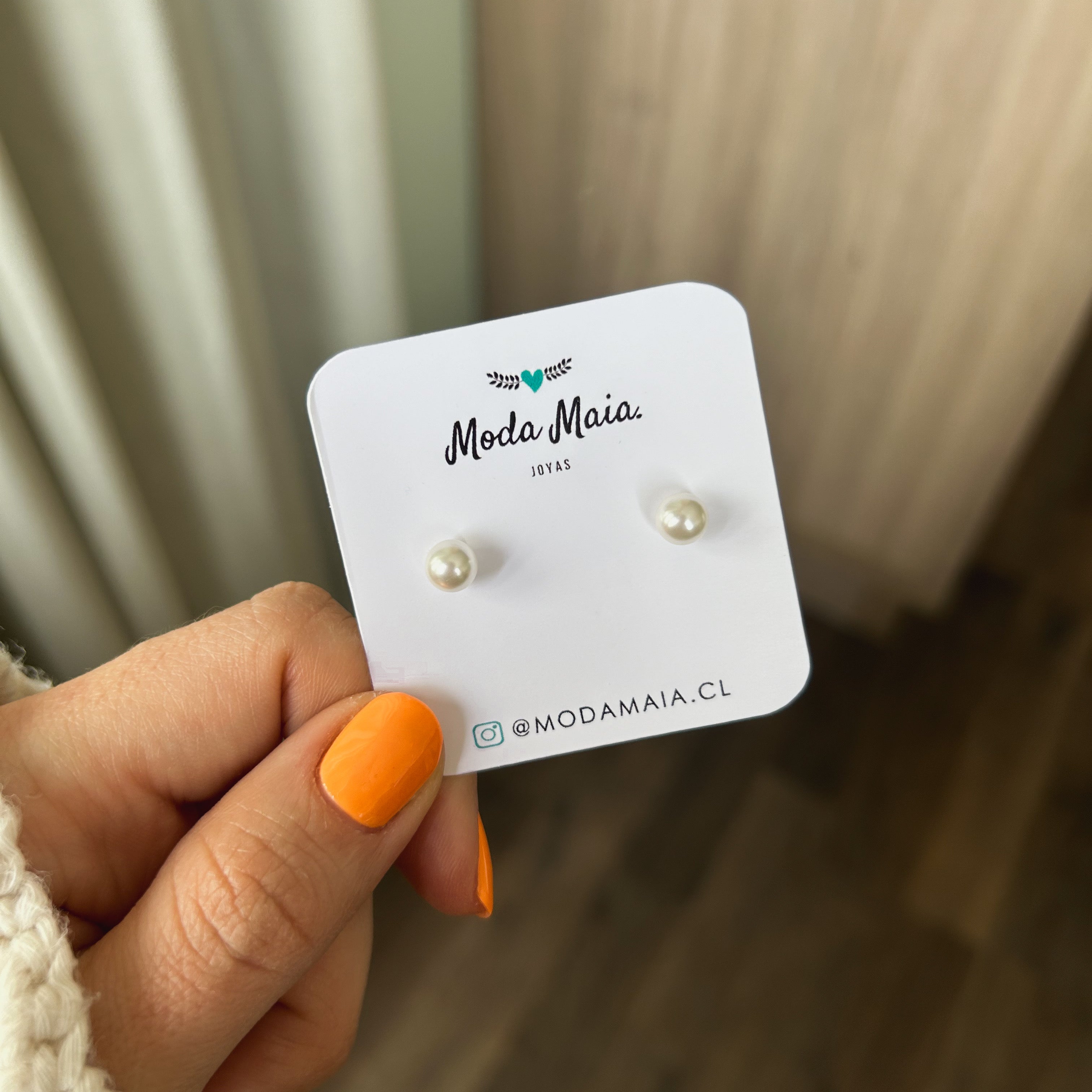 Aros Apegados Perla 5mm