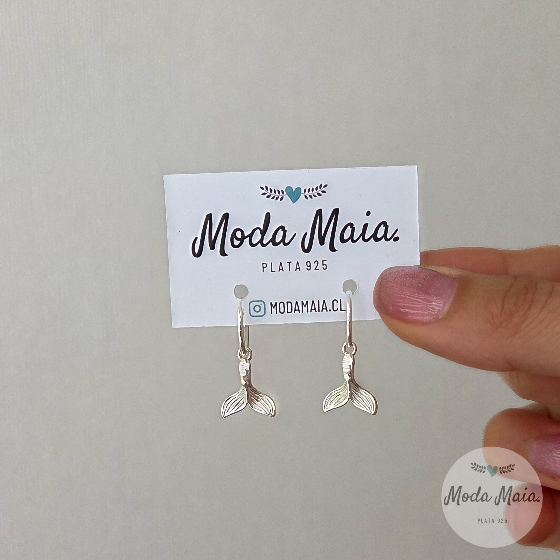 Aros Argollas Cola de Delfín